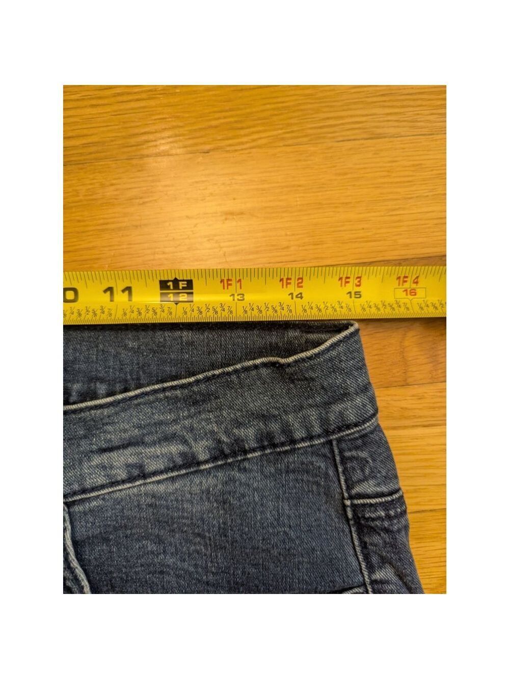 Venus Blue Denim High Rise Jean Shorts Size 4 - Picture 6 of 9